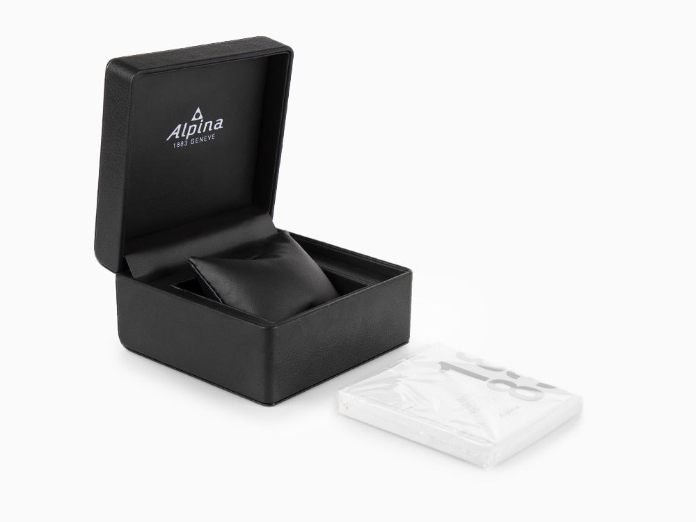 Montre à Quartz Alpina Startimer Pilot Worldtimer, 41 mm, Noir, AL-255BRB4S26