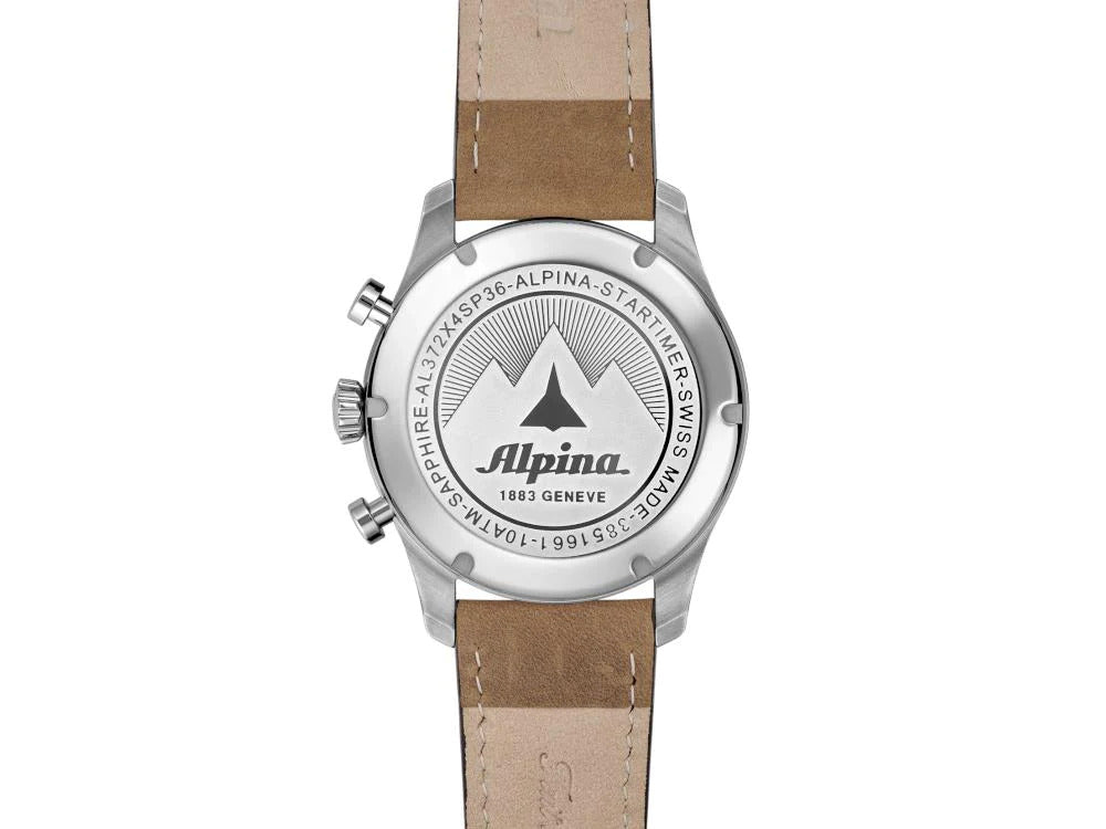 Montre à Quartz Alpina Startimer Pilot, 41 mm, Bleu, Jour, AL-372NW4S26