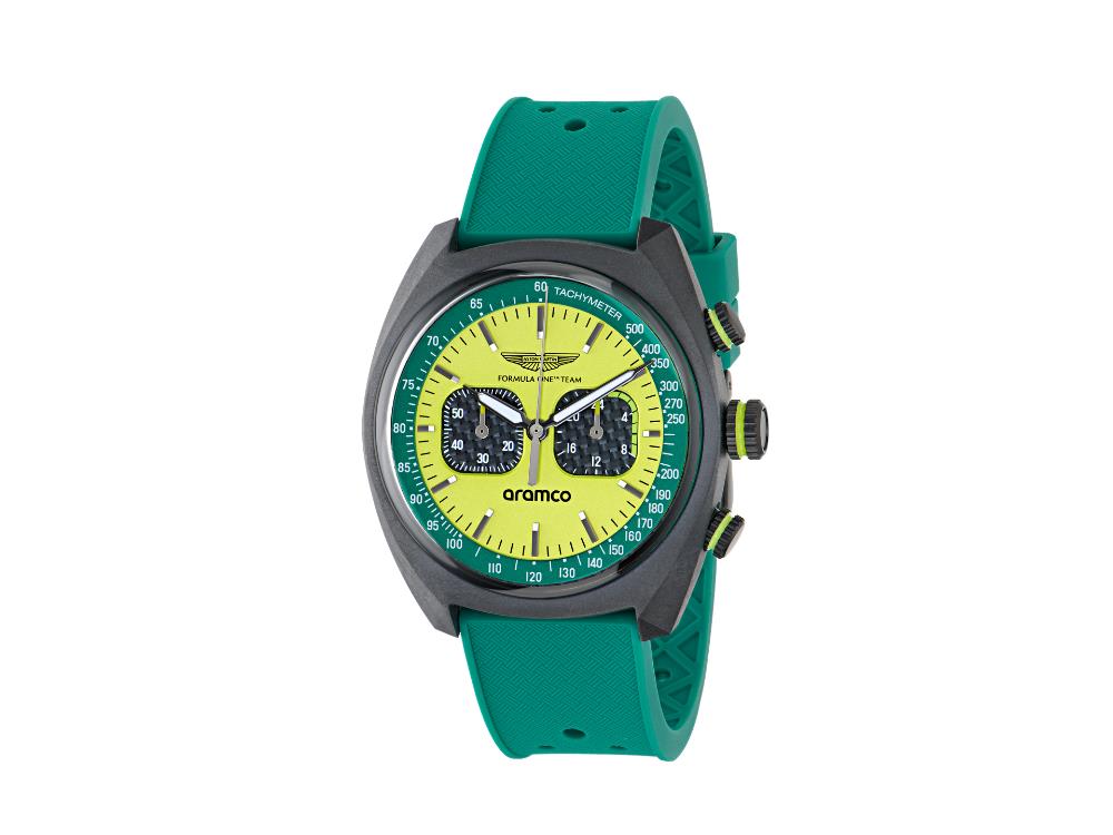 Montre à Quartz Aston Martin F1 Team DWF, Vert, 40 mm, Chronographe, MTFD2F603