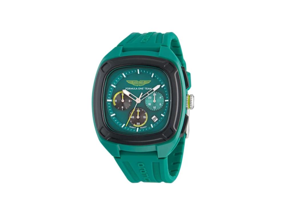 Montre à Quartz Aston Martin F1 Team, Vert, 44 mm, Chronographe, MTFO1F501
