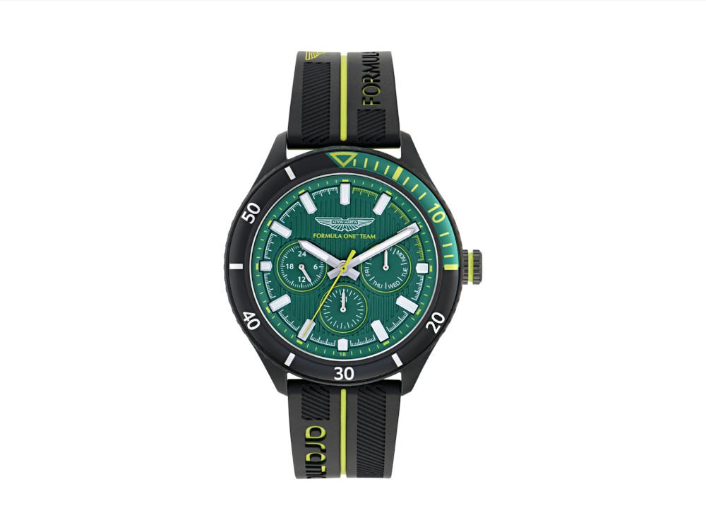 Montre à Quartz Aston Martin PIT W F1 Team, Vert, Chronographe, MTFP1F503