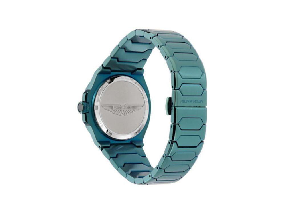 Montre à Quartz Aston Martin Icon GPQ , Acier Recyclé, Noir, 42 mm, MTIG2S606