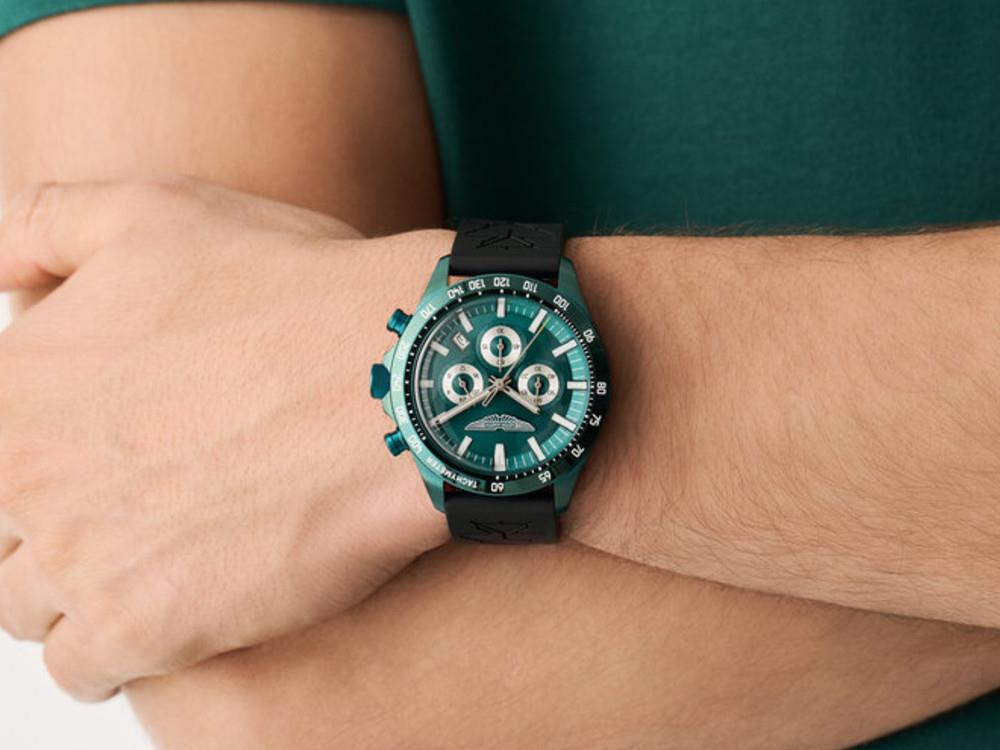 Montre à Quartz Aston Martin Icon SPT, Vert, 44 mm, Chronographe, MTIS2S605