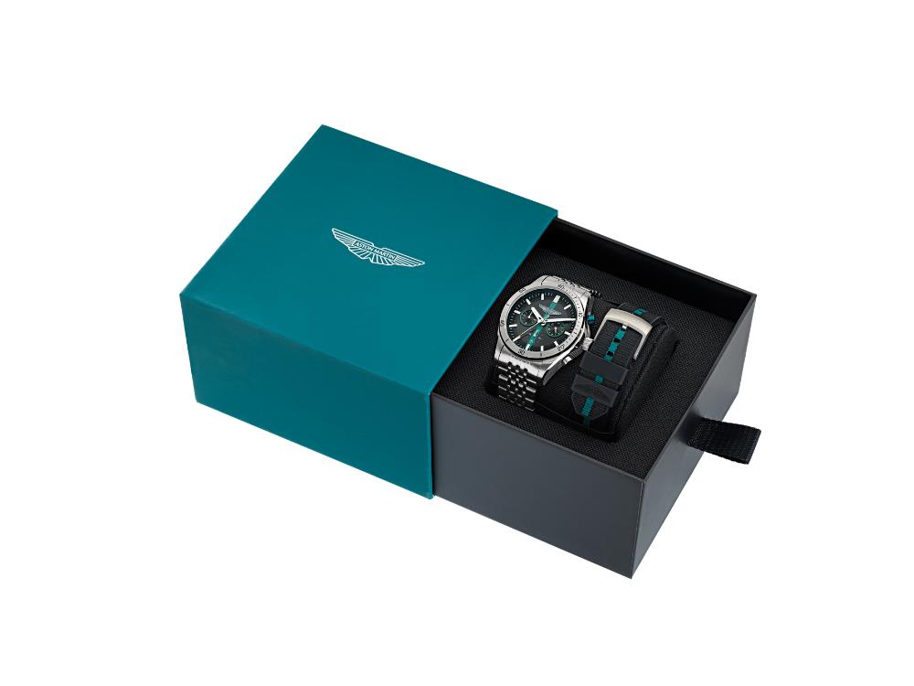 Montre à Quartz Aston Martin Thrill CLP, 45 mm, Chronographe, MTRL1F607-BOXSET