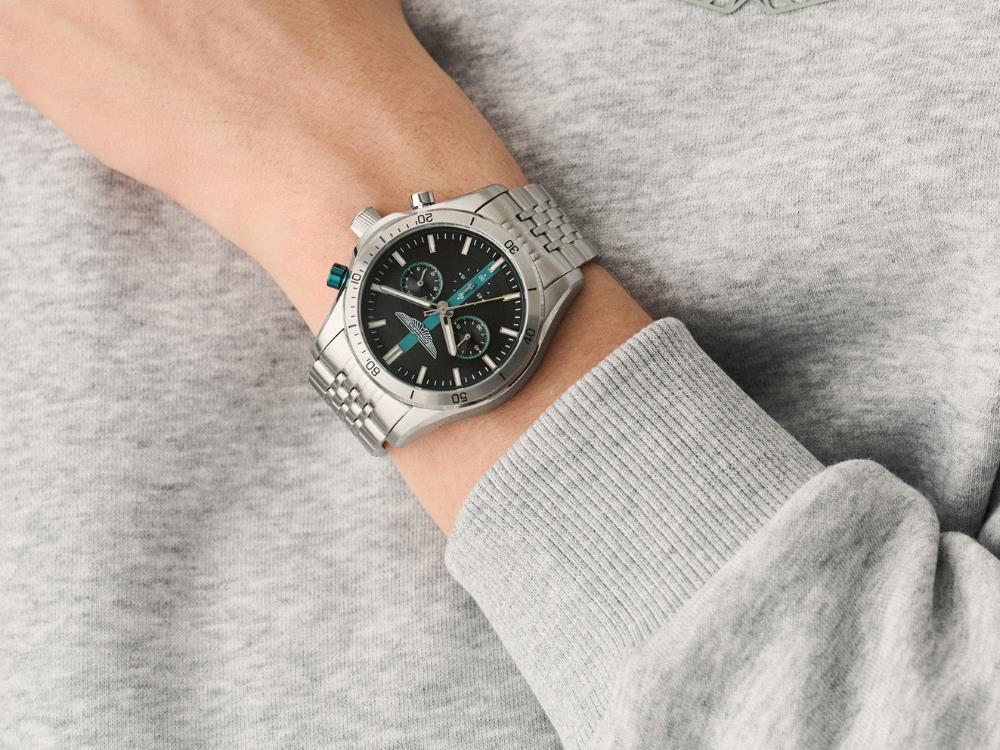 Montre à Quartz Aston Martin Thrill CLP, 45 mm, Chronographe, MTRL1F607-BOXSET