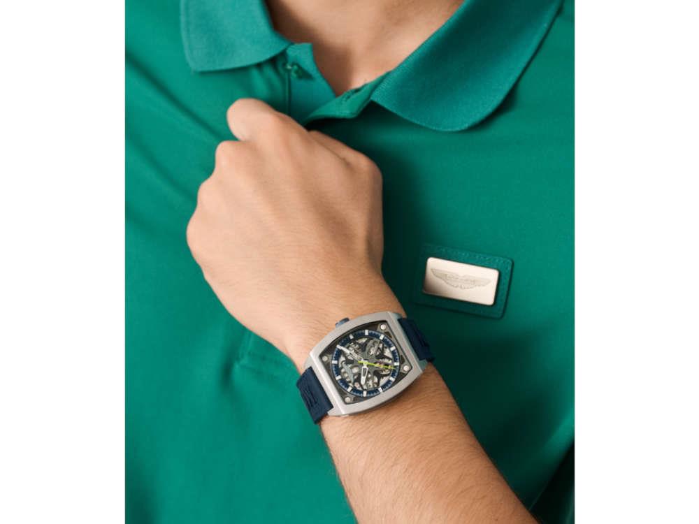 Montre Automatique Aston Martin Thrill TRG, Titane, Bleu, 41 mm, MTRT1F503