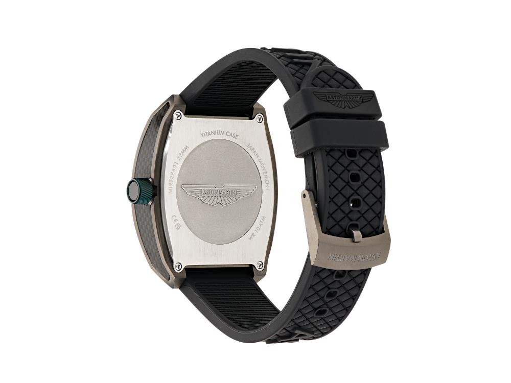 Montre à Quartz Aston Martin Thrill TRG, Titane, Noir, 41 mm, MTRT2F601