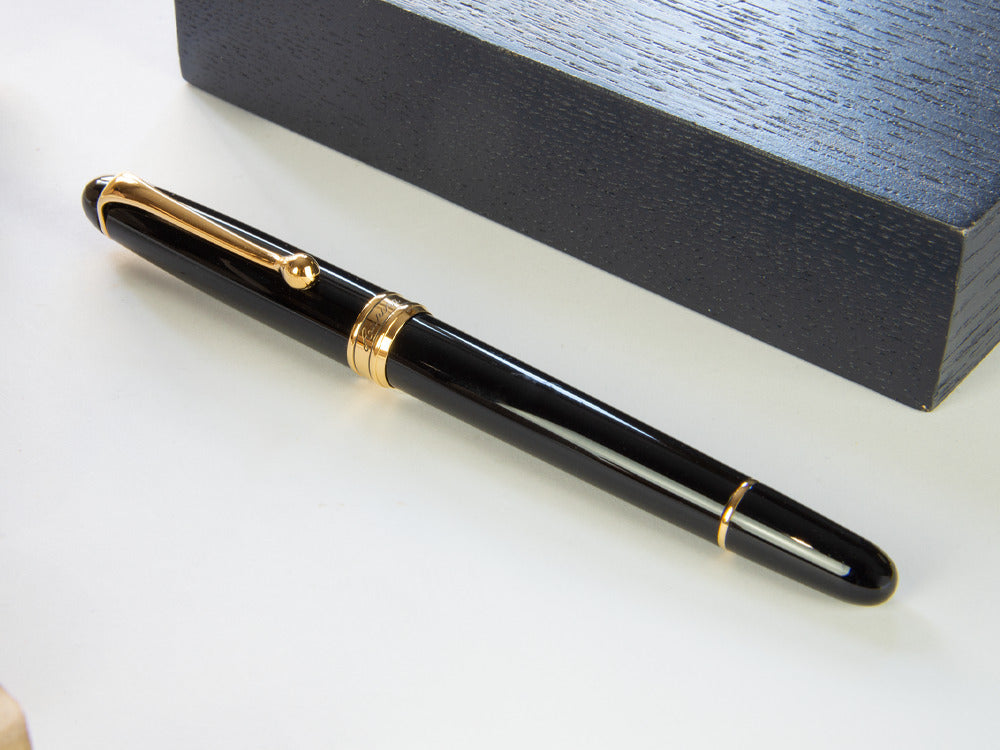 Stylo Plume Aurora 88 Small, Résine, Plaqué or, 810