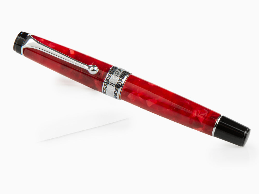 Stylo Plume Aurora Optima Rossa, Auroloide, Attributs chromés, 996-CR