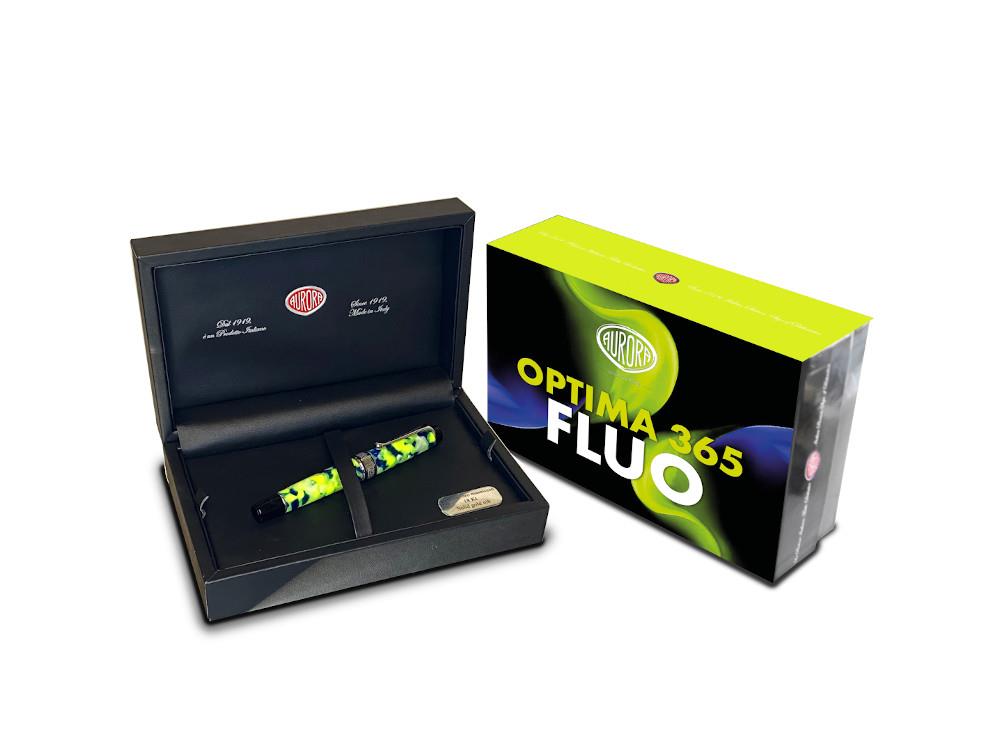 Stylo Plume Aurora Optima 365 Fluo 2025, Edition Limitée, 996-LFL