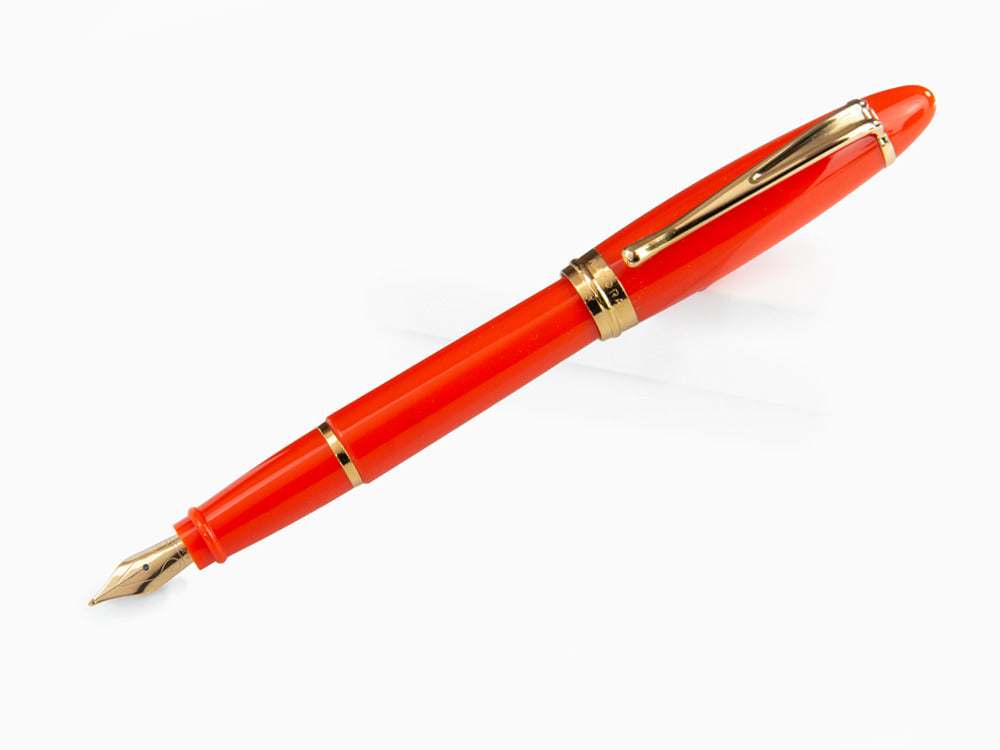 Stylo Plume Aurora Ipsilon Automne, Résine, Orange, Or, B11-DO