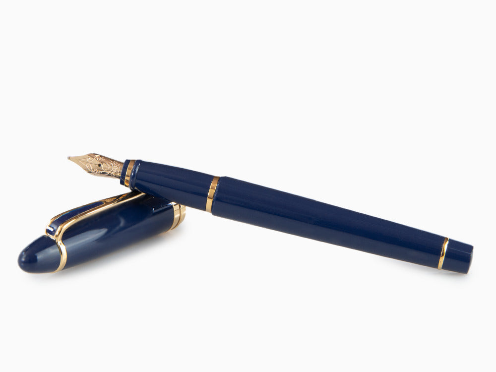 Stylo Plume Aurora Ipsilon en Résine Bleue - B12B