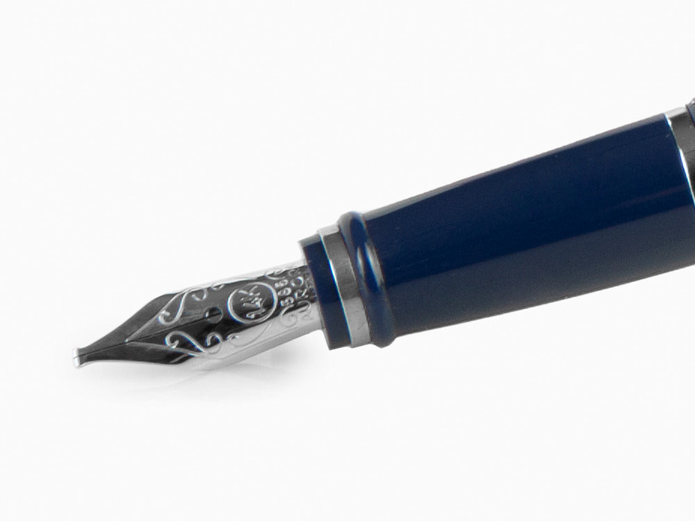 Stylo Plume Aurora Ipsilon De Luxe Résine Bleue B12CBM