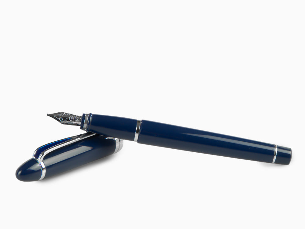 Stylo Plume Aurora Ipsilon De Luxe Résine Bleue B12CBM