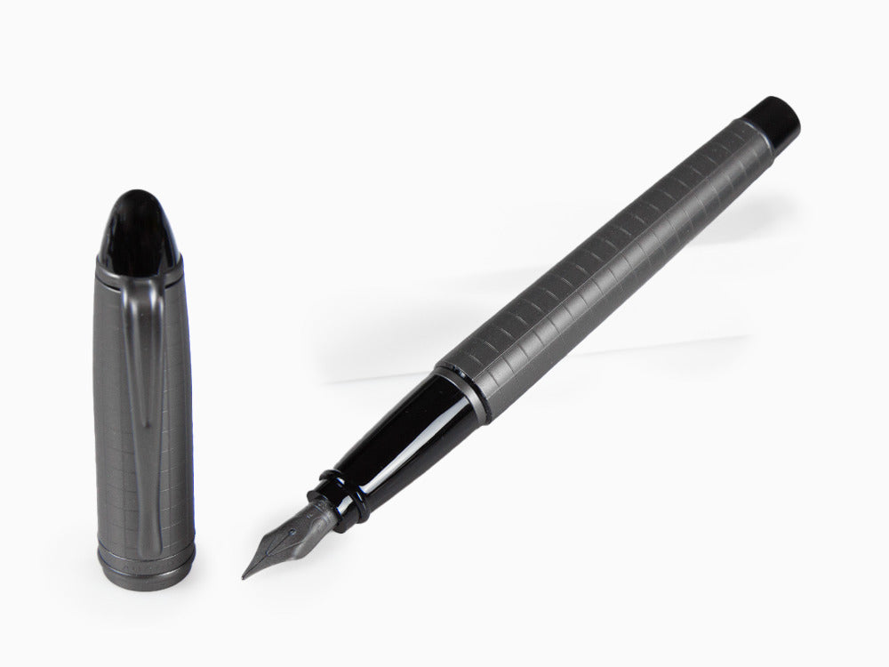 Stylo Plume Aurora IpsilonFull Metal Black, Ruthénium, B16-RQ