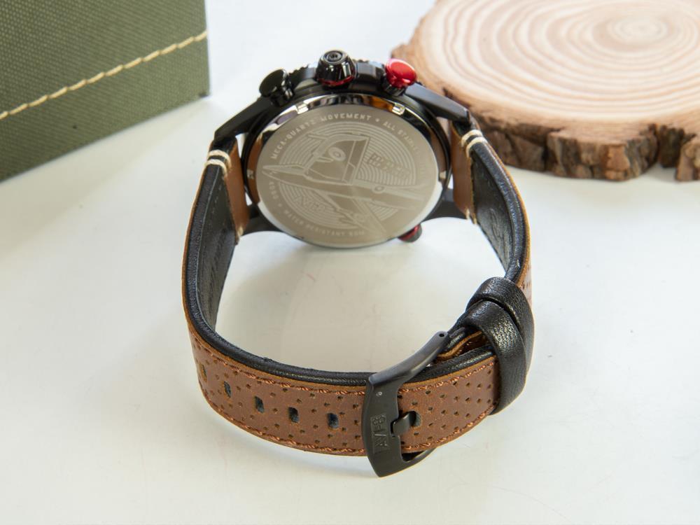 Montre à Quartz AVI-8 Hawker Hunter Duke Chronograph Tangmere, Noir, AV-4080-04