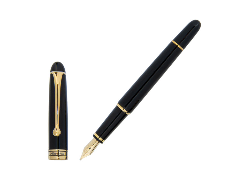 Stylo Plume Aurora 88 Small, Résine, Plaqué or, 810
