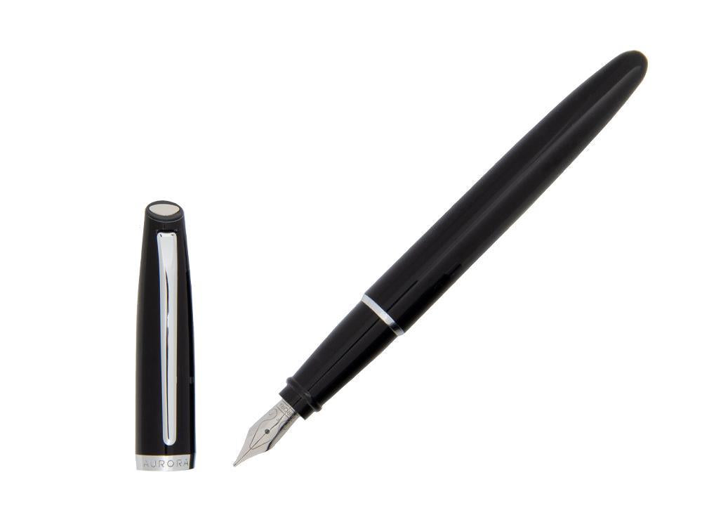 Stylo Aurora Style - Résine Noire et Finitions Chromée - E12N