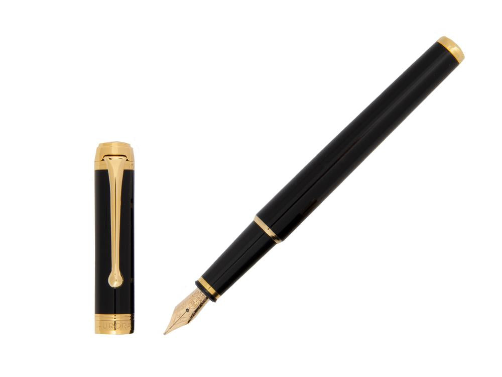Stylo Plume Aurora Talentum Finesse, Résine, Attributs or, Noir, D13-DN