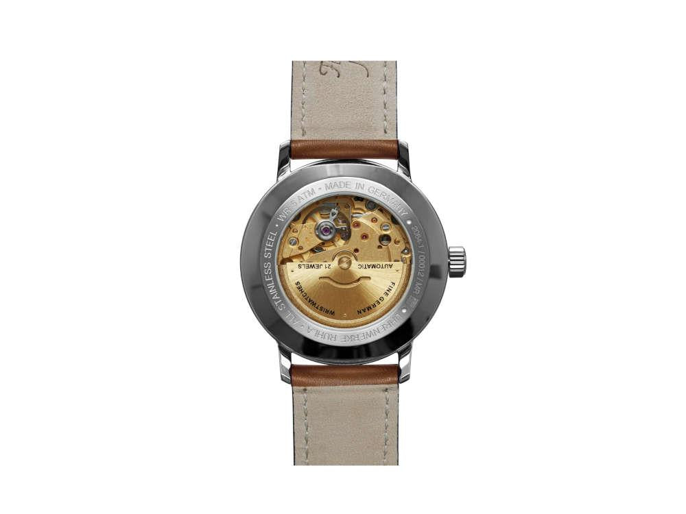 Montre Automatique Bauhaus Aviation Gessau, Blanc, 40 mm, Miyota 8215, 2064-1