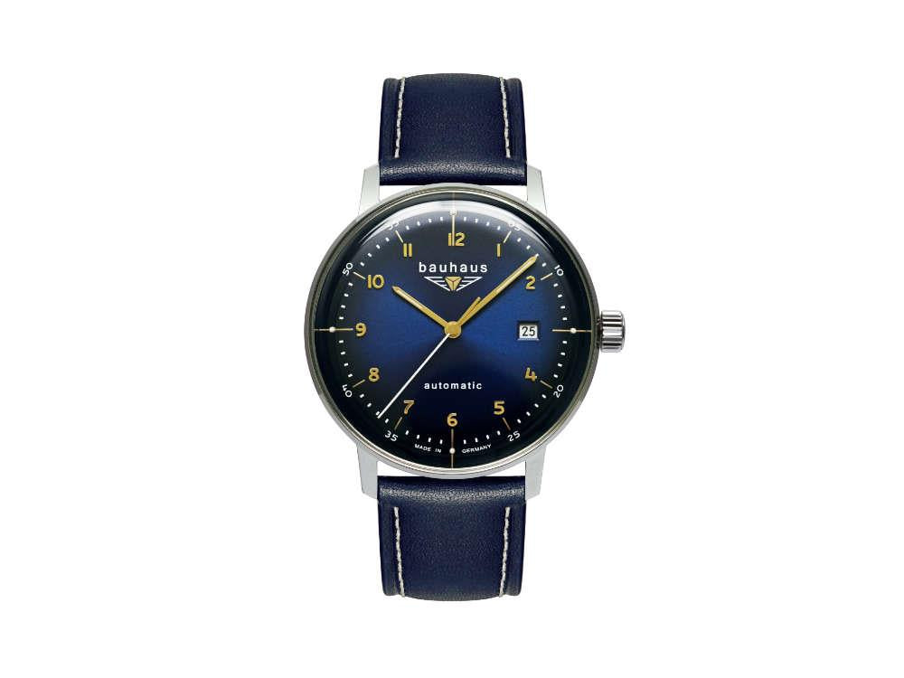 Montre Automatique Bauhaus Aviation Dessau, Bleu, 40 mm, Miyota 8215, 2064-3