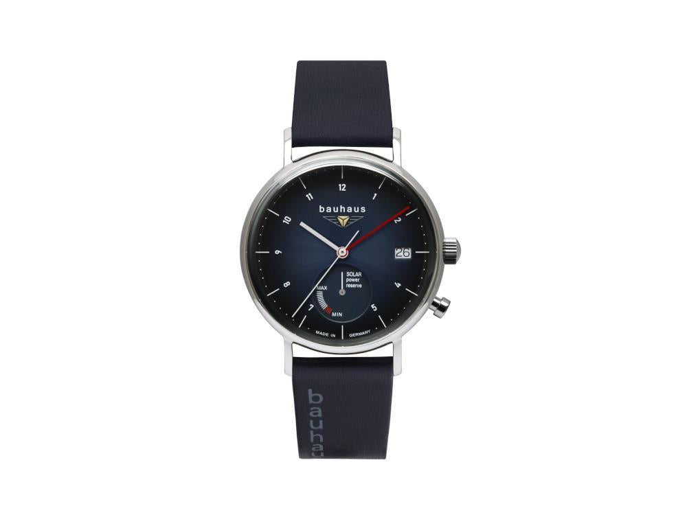 Montre à Quartz Bauhaus, Bleu, 41 mm, Jour, 2112-3