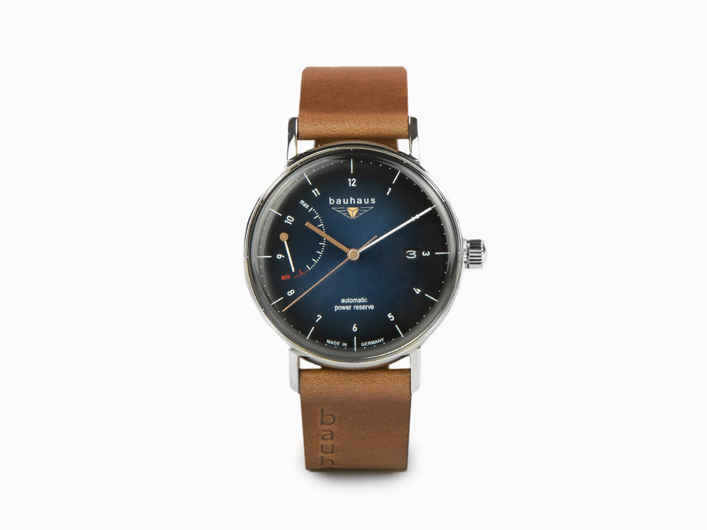 Montre Automatique Bauhaus, Bleu, 41 mm, Jour, 2160-3