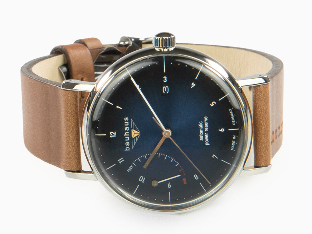 Montre Automatique Bauhaus, Bleu, 41 mm, Jour, 2160-3