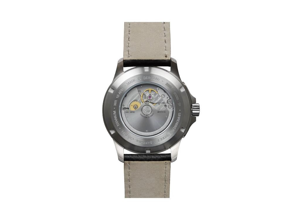 Montre Automatique Bauhaus Aviation Titanium, Blanc, 42 mm, Jour, 2868-5