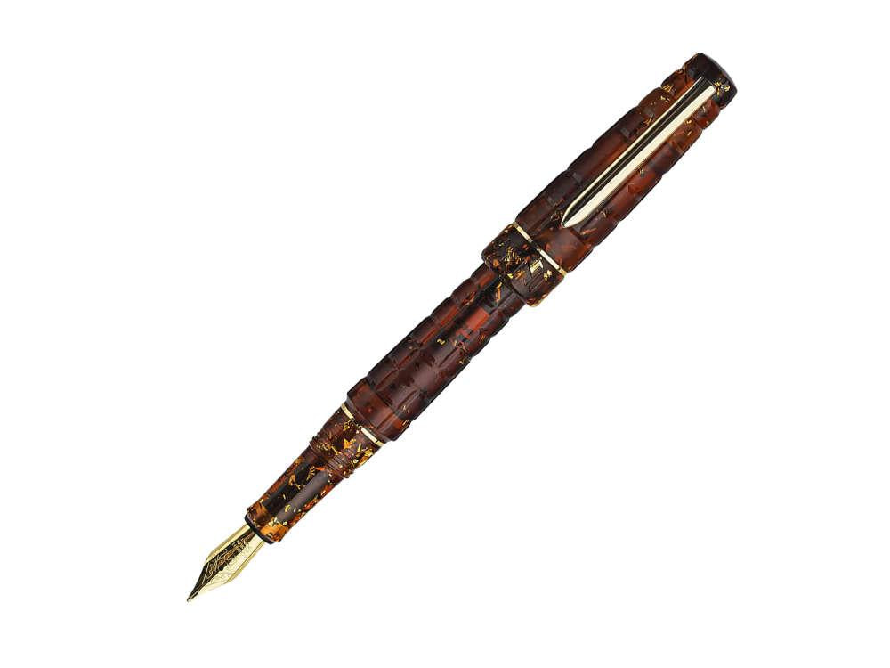 Stylo Plume Benu Tessera Sunstone, Ambre, Plaqué or, 25.2.31.6.0-S