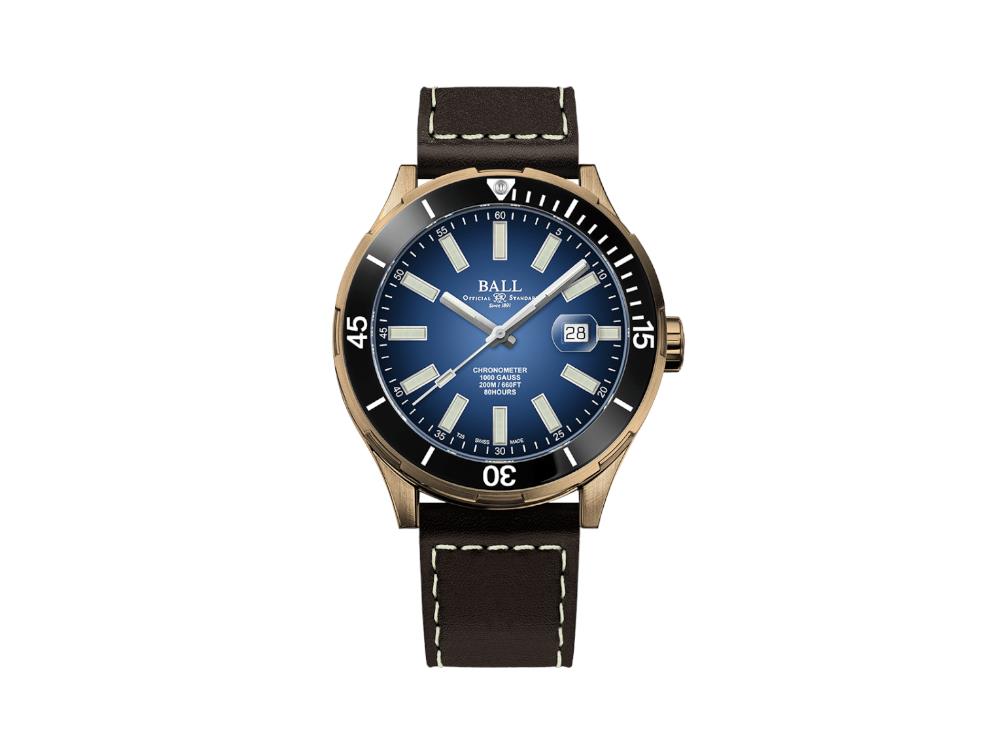 Montre Automatique Ball Roadmaster M Marvelight Bronze, DD3072B-L3CJ-BE