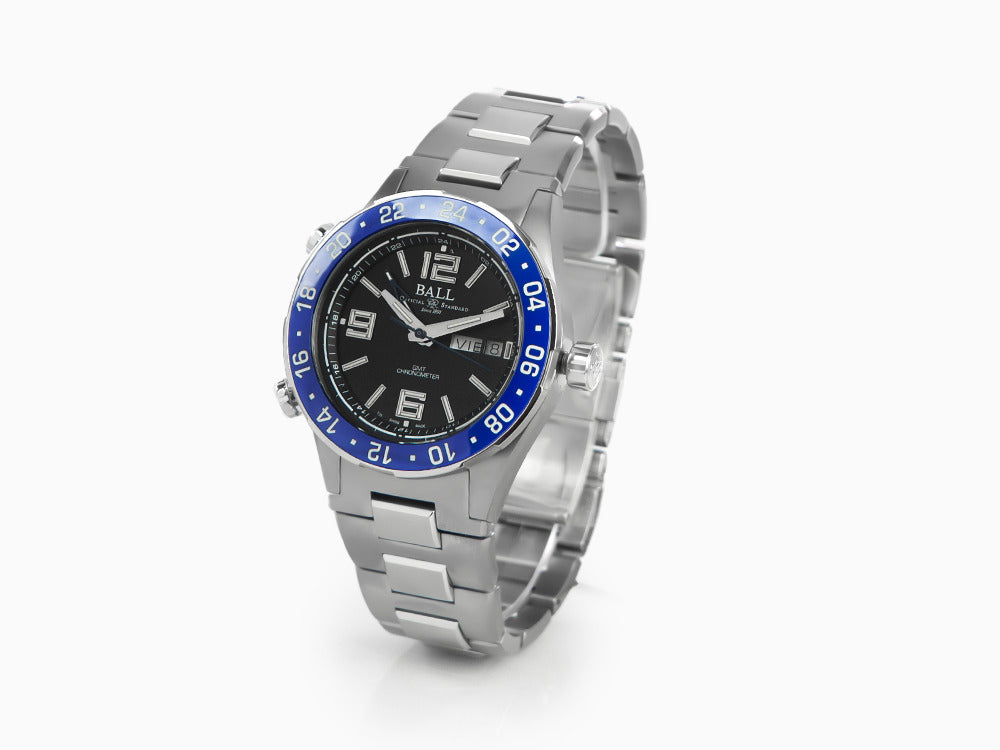 Montre Automatique Ball Roadmaster Marine GMT, Noir, 40 mm, DG3030B-S6CJ-BK