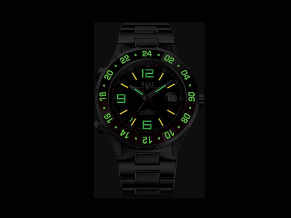 Montre Automatique Ball Roadmaster Pilot GMT, Ed. Limitée, COSC, DG3038A-S1C-BE