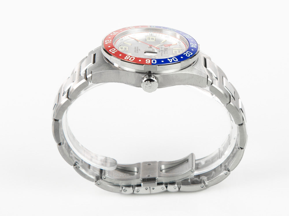Montre Automatique Ball Roadmaster Pilot GMT, 40 mm, Ed. Limitée, DG3038A-S2C-WH