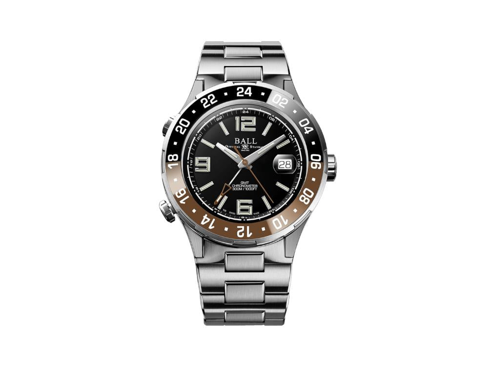 Montre Automatique Ball Roadmaster Pilot GMT, 40 mm, LE, DG3038A-S5CJ-BK