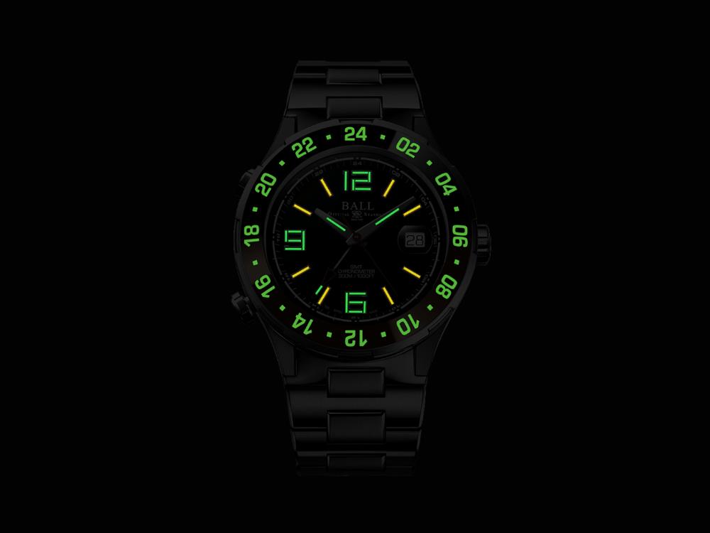 Montre Automatique Ball Roadmaster Pilot GMT, 40 mm, LE, DG3038A-S5CJ-BK