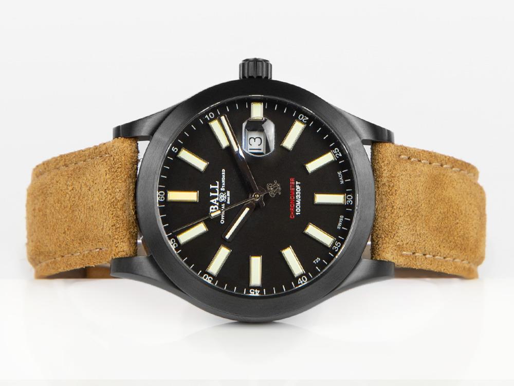 Montre Automatique Ball Engineer II Green Berets, Ball RR1103-C, Noir, COSC,43mm