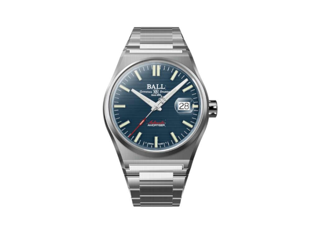 Montre Automatique Ball Roadmaster Perseverer, Bleu, 40 mm, NM9050C-S1-BE