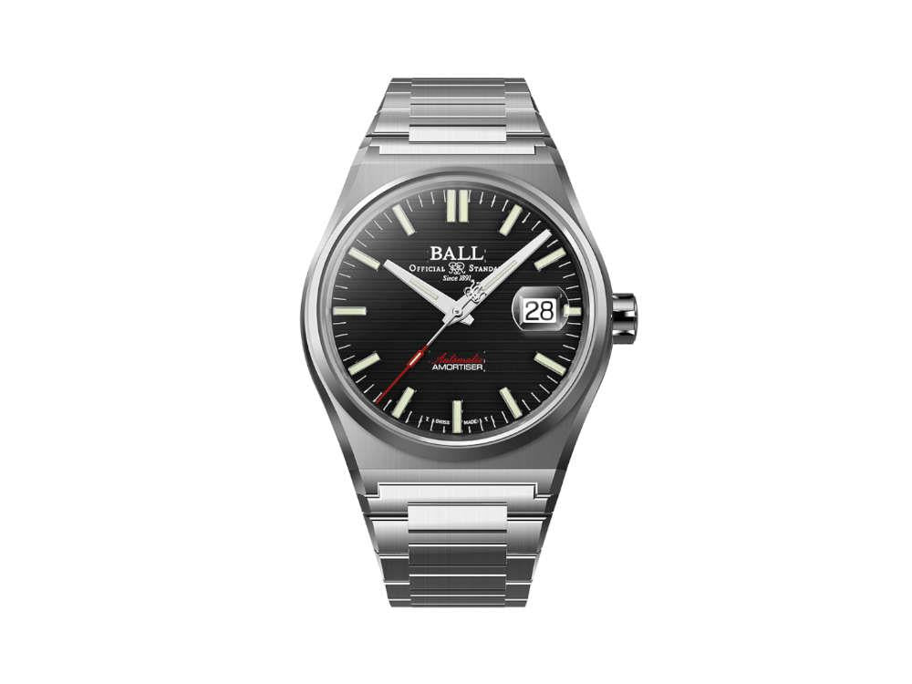 Montre Automatique Ball Roadmaster Perseverer, Noir, 40 mm, NM9050C-S1-BK