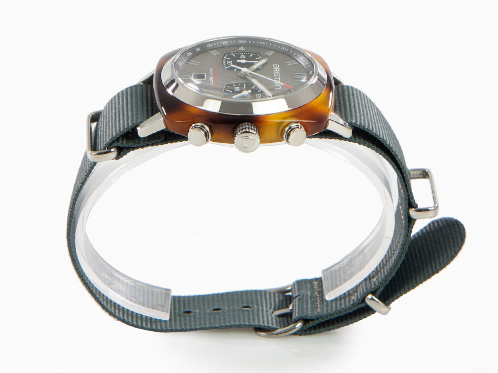 Montre à Quartz Briston Clubmaster Sport, Gris, 42 mm, 17142.SA.TS.11.NG