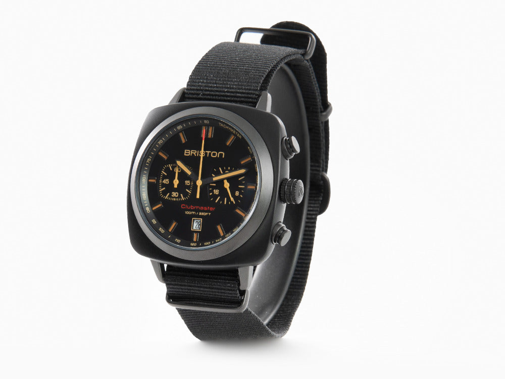 Montre à Quartz Briston Clubmaster Sport, Noir, 42 mm, 18142.PBAM.BS.4.NB