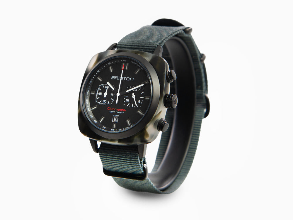 Montre à Quartz Briston Clubmaster Sport Noir, 42 mm, 18142.PBAM.GTS.3.NG