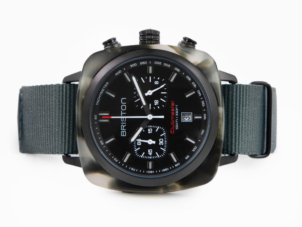 Montre à Quartz Briston Clubmaster Sport Noir, 42 mm, 18142.PBAM.GTS.3.NG