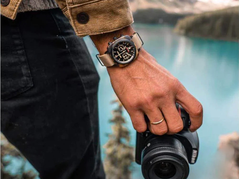 Montre à Quartz Briston Clubmaster Sport, Noir, 42 mm, 18142.PBAM.TSS.5.NK