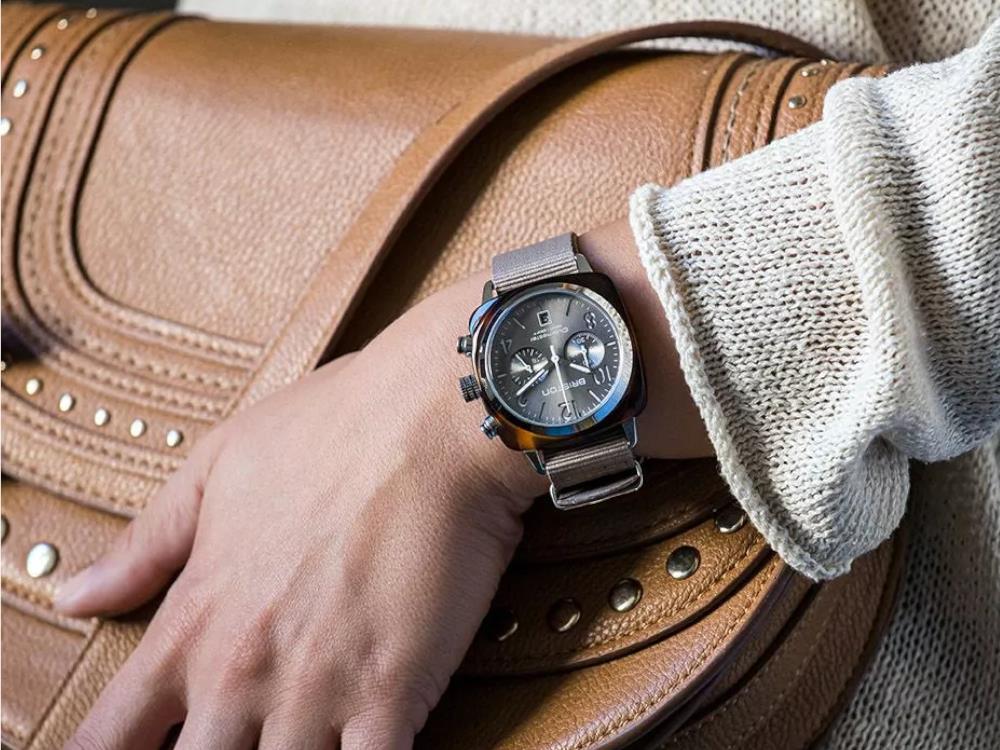 Montre à Quartz Briston Clubmaster Classic, Gris, 40 mm, 19140.SA.T.30.NT