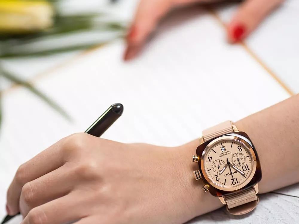 Montre Briston Clubmaster Classic Terracotta, Acétate, 40 mm, 20140.SA.T.36.NTN