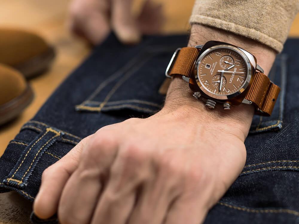 Montre à Quartz Briston Clubmaster Classic Terracotta, 40 mm, 20140.SA.T.38.NTC