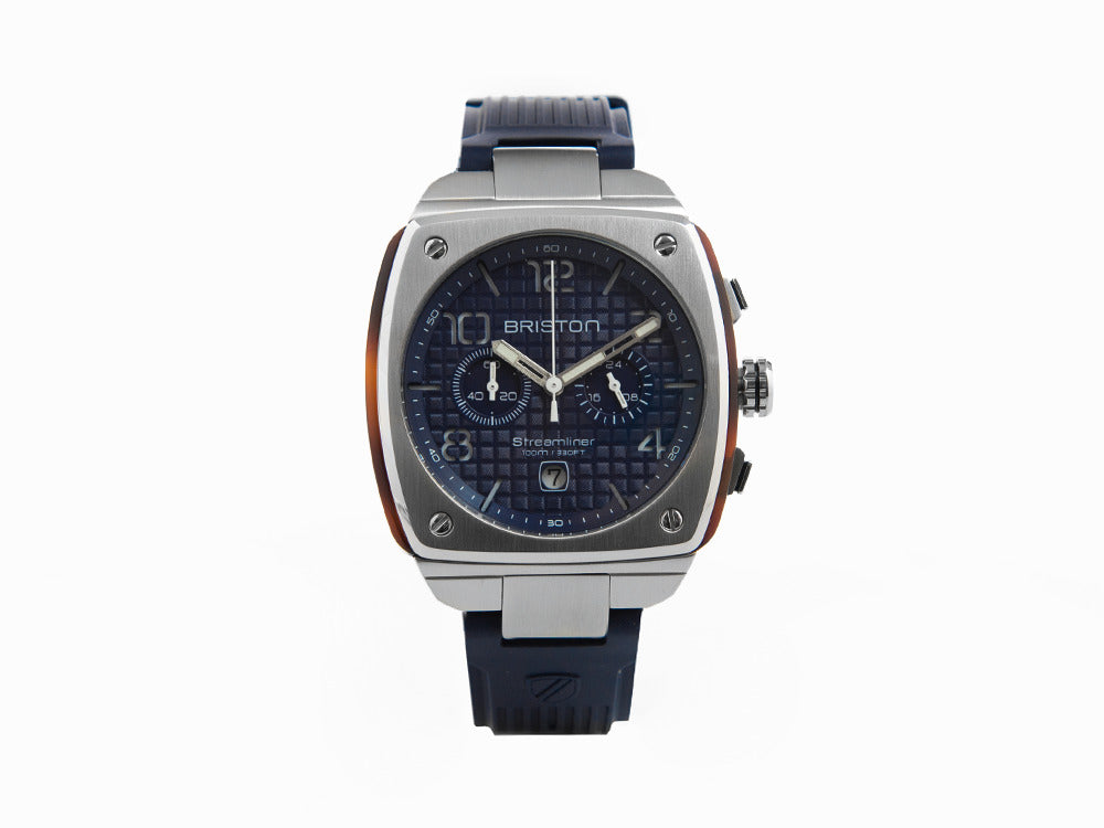 Montre à Quartz Briston Streamliner Urban, Bleu, 42 mm, 22142.S.T.15.RNB