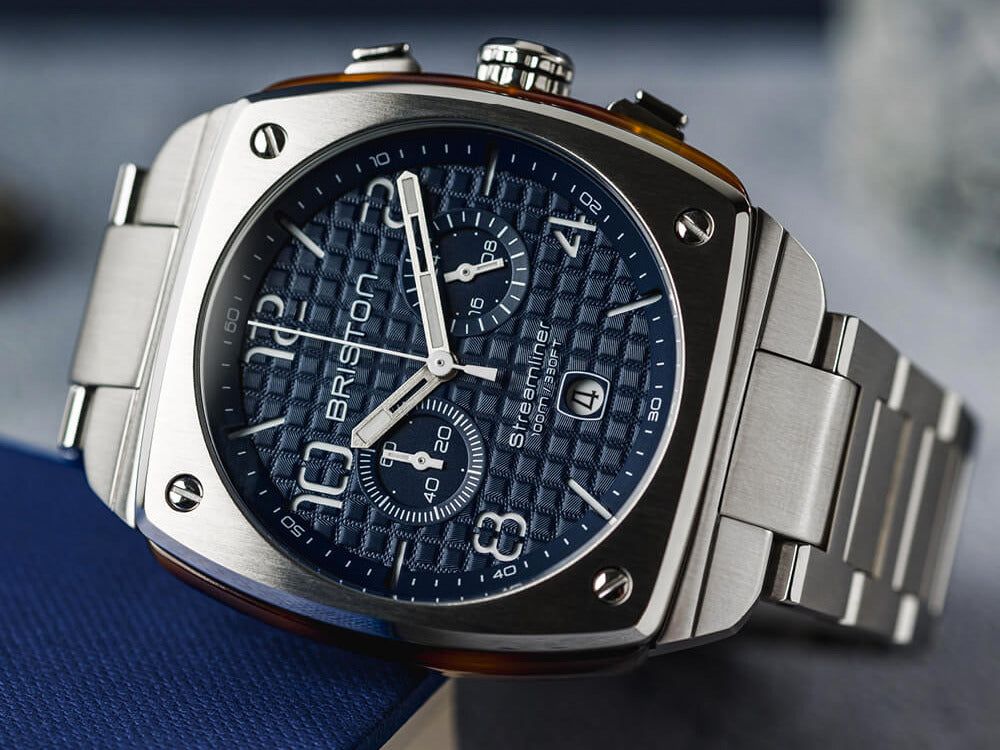 Montre à Quartz Briston Streamliner Urban, Bleu, 42 mm, 22142.S.T.15.RNB