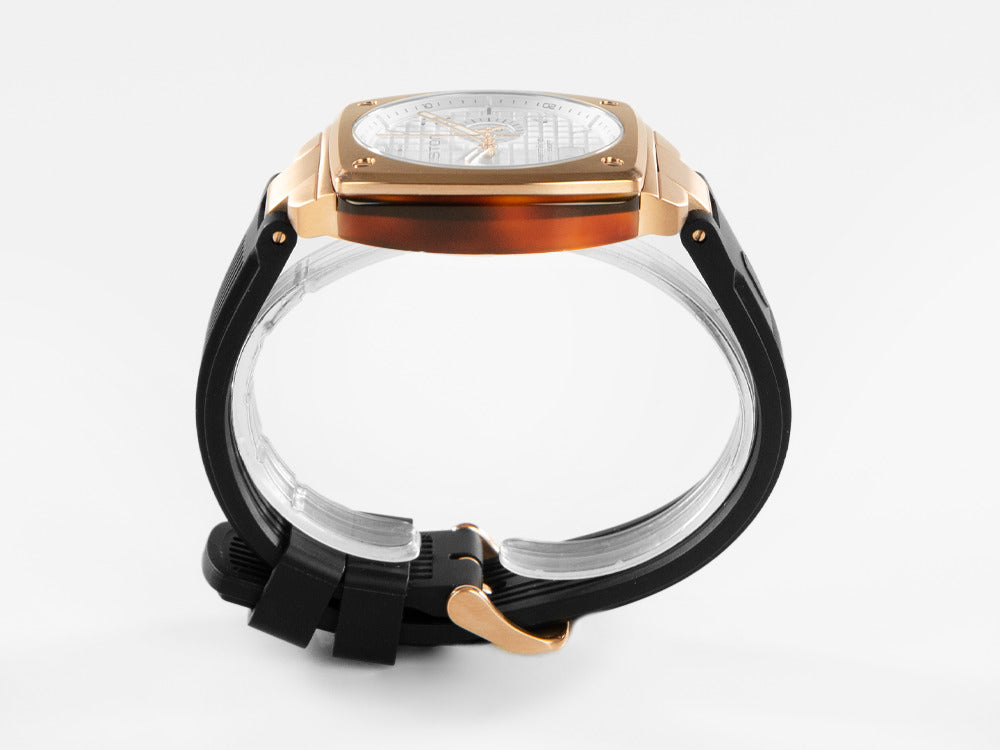 Montre à Quartz Briston Streamliner Urban, PVD, Blanc, 42 mm, 22142.SPRG.T.2.RB